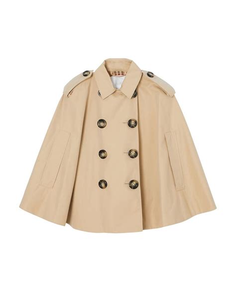 girls burberry leanne tranch cape|Jackets & Coats .